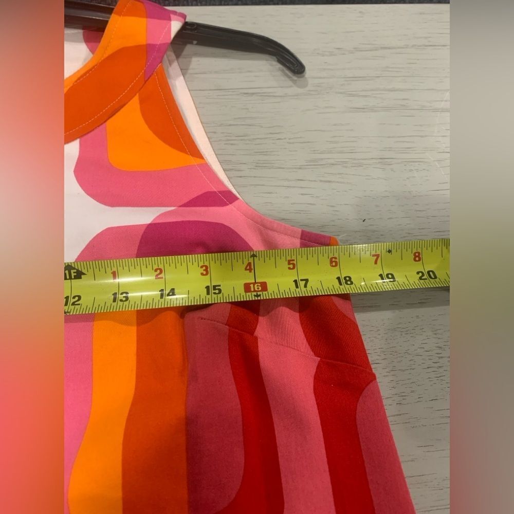 Eliza J. New York Vibrant Pink and Orange Geometric Dress - Picture 7 of 12